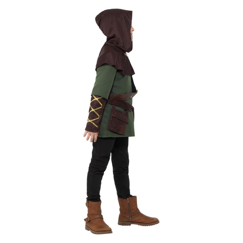 Robin Hood Boy Costume Green and Brown Child Green Arrow Archer 3