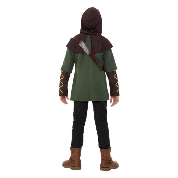Robin Hood Boy Costume Green & Brown Child Green Arrow Archer_4