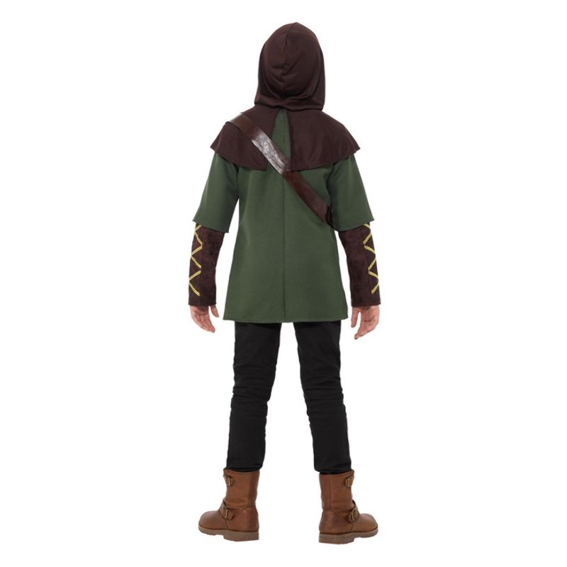 Robin Hood Boy Costume Green and Brown Child Green Arrow Archer 4