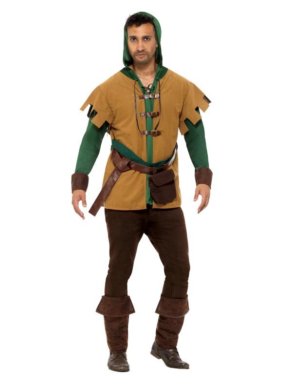 Robin Of The Hood Costume Adult Green 1