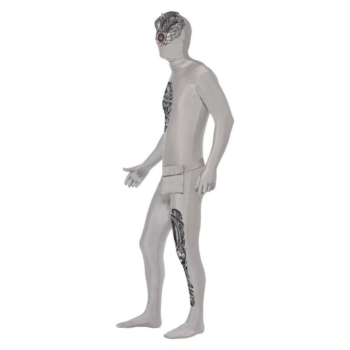 Robotic Second Skin Costume Grey Adult 3