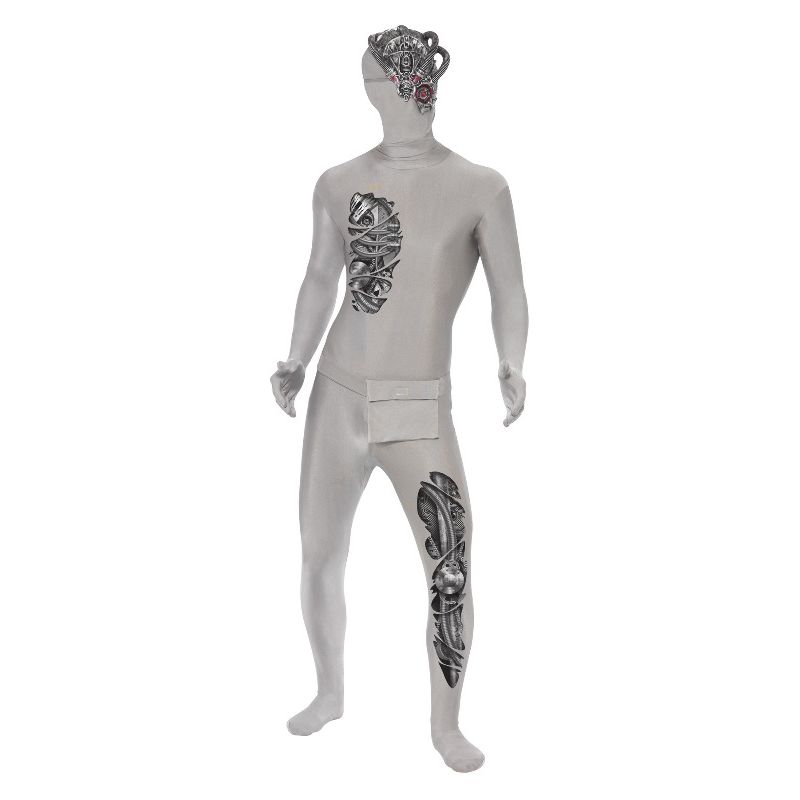 Robotic Second Skin Costume Grey Adult_1