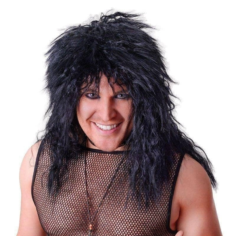 Rock Star Black Wig Guitar Hero 1