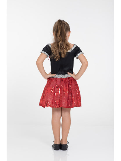 Rock and Roll Sequin Dress Red Poodle Girl 1950s Costume 3