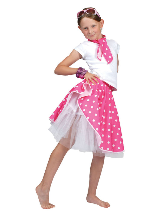 Rock n Roll Skirt 50s Diner Girls Costume 2