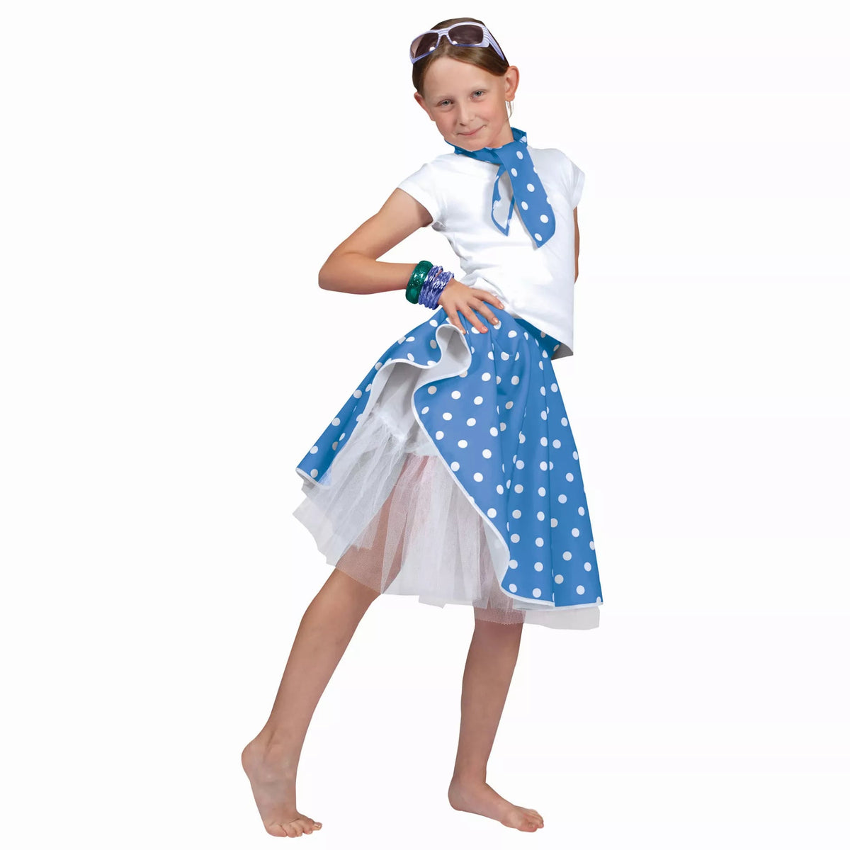 Rock n Roll Skirt 50s Diner Girls Costume 4