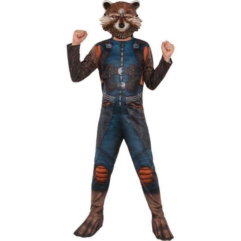 Rocket Raccoon Kids Costume & Mask Guardians of the Galaxy 1