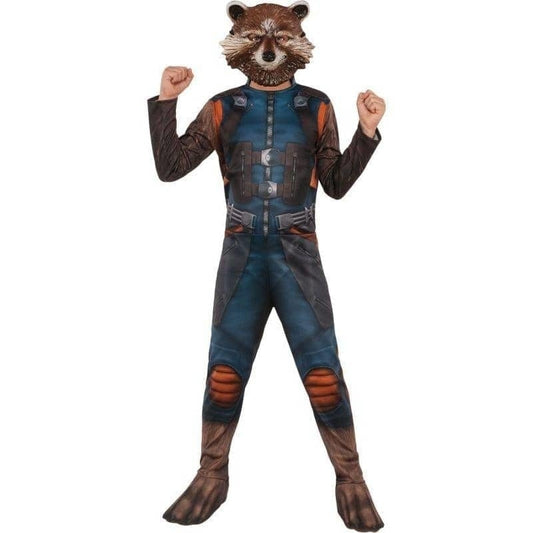 Rocket Raccoon Kids Costume & Mask Guardians of the Galaxy 1