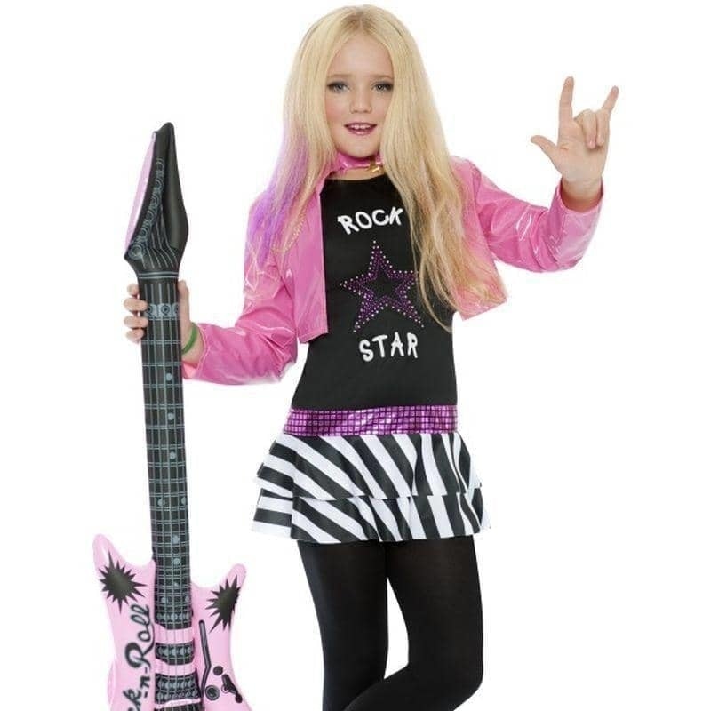 Rockstar Glam Costume Kids Black Pink_1