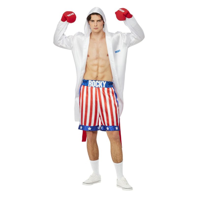 Rocky Balboa Costume Adult Blue Red White 1