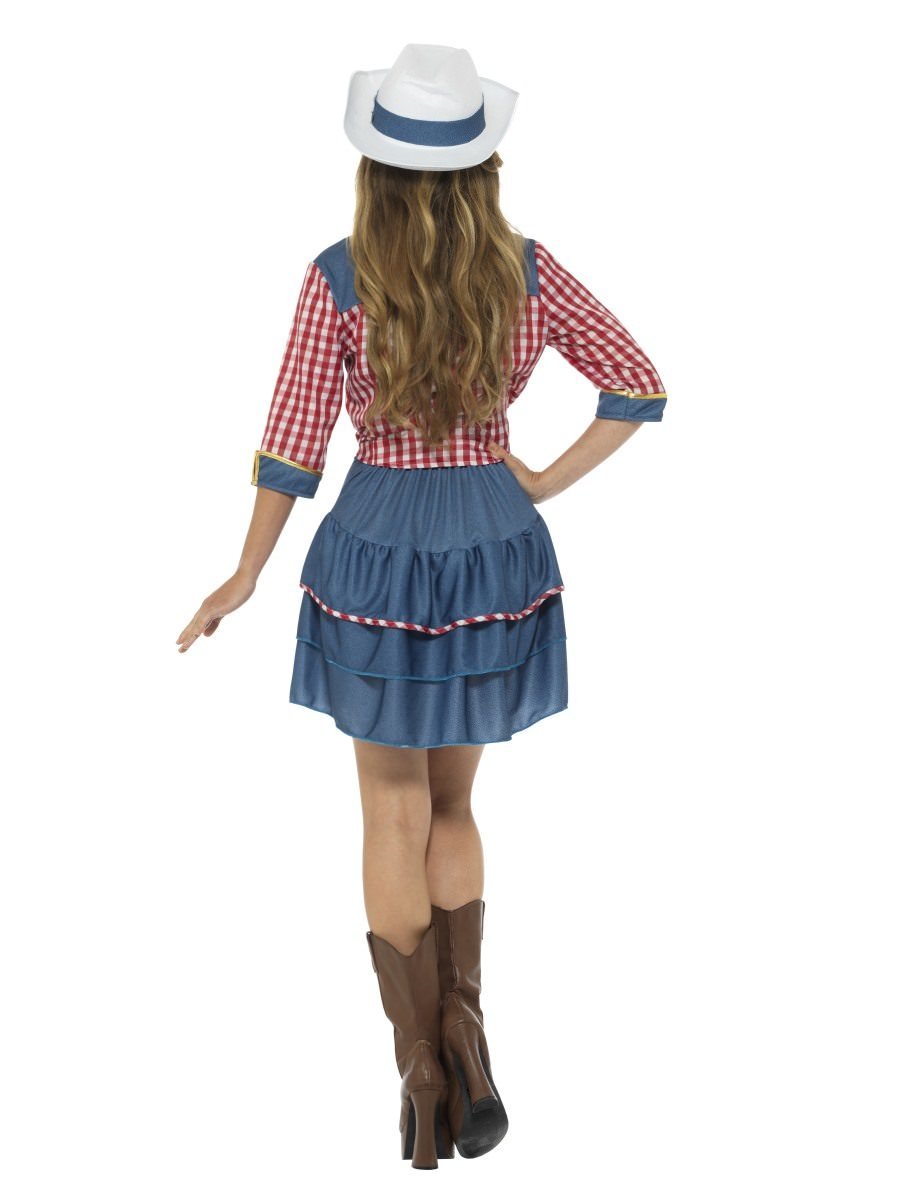 Rodeo Doll Costume Adult Womens Blue 3
