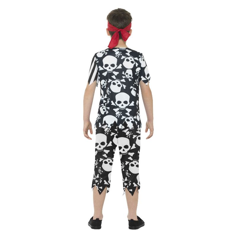 Rotten Pirate Boy Costume Black and White Child 2