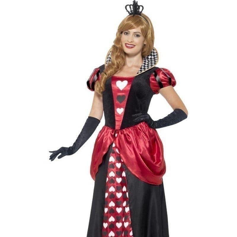 Royal Red Queen Costume Adult Alice In Wonderland Dress Crown_2