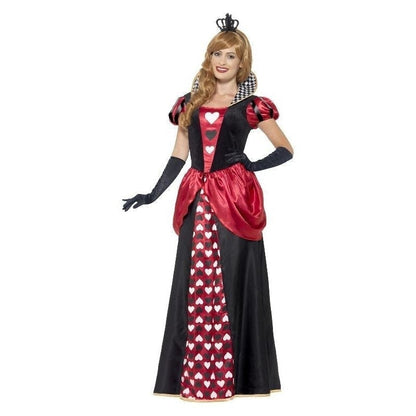Royal Red Queen Costume Adult Alice In Wonderland Dress Crown 3