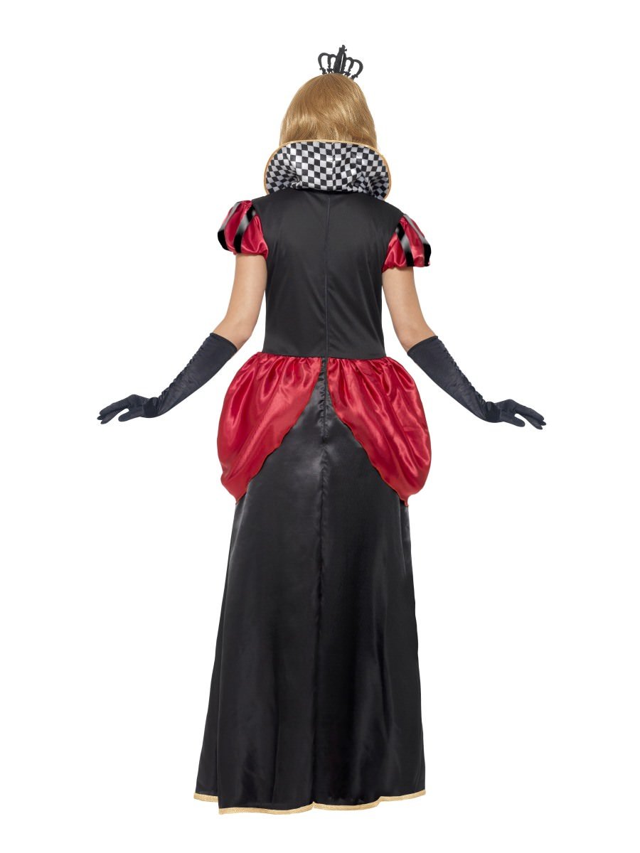 Royal Red Queen Costume Adult Alice In Wonderland Dress Crown 5