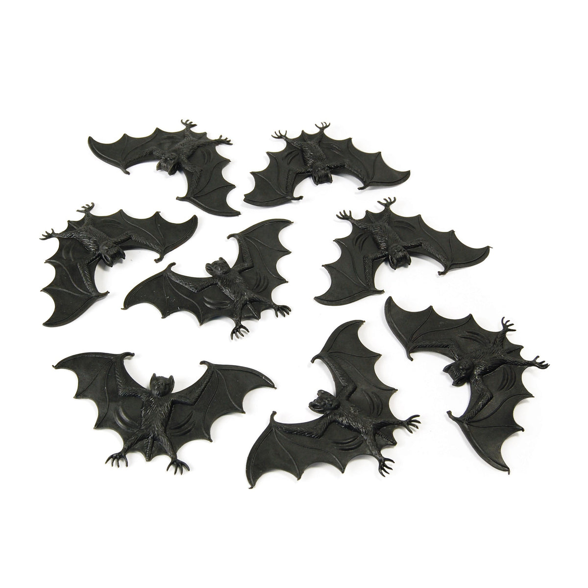 Rubber Bats Pack of 8 Halloween Props 1