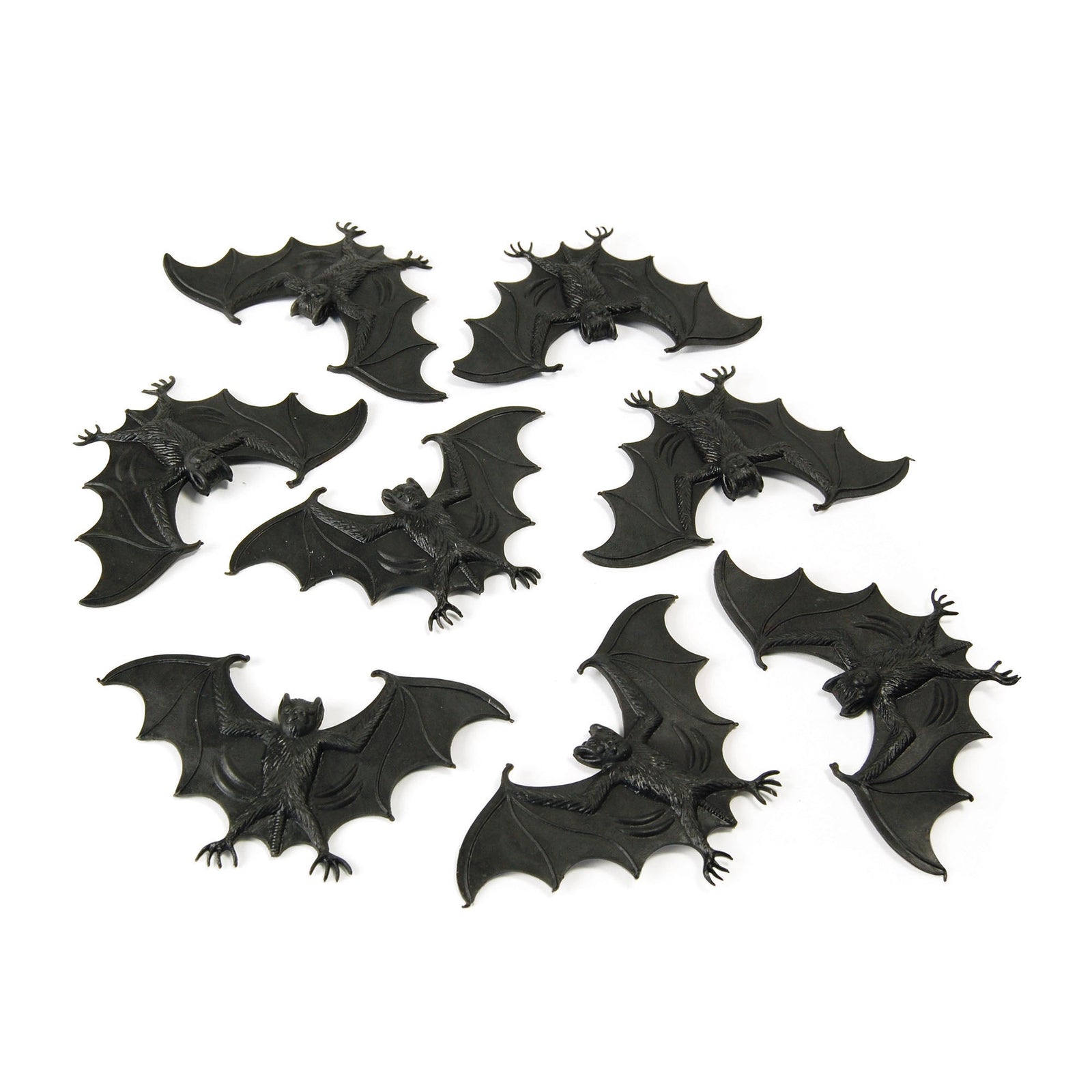 Rubber Bats Pack of 8 Halloween Props 1