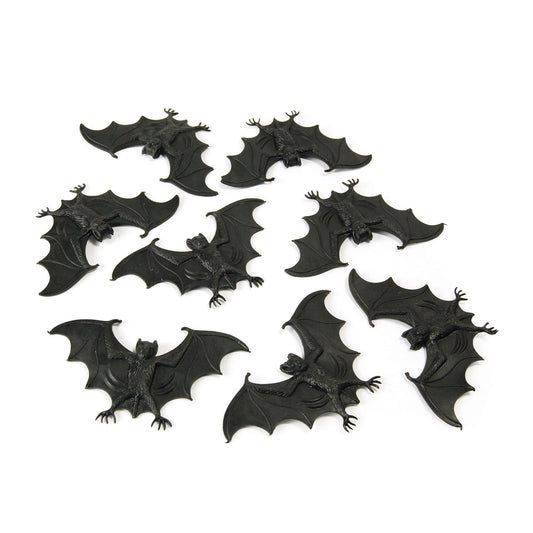 Rubber Bats Pack of 8 Halloween Props 1