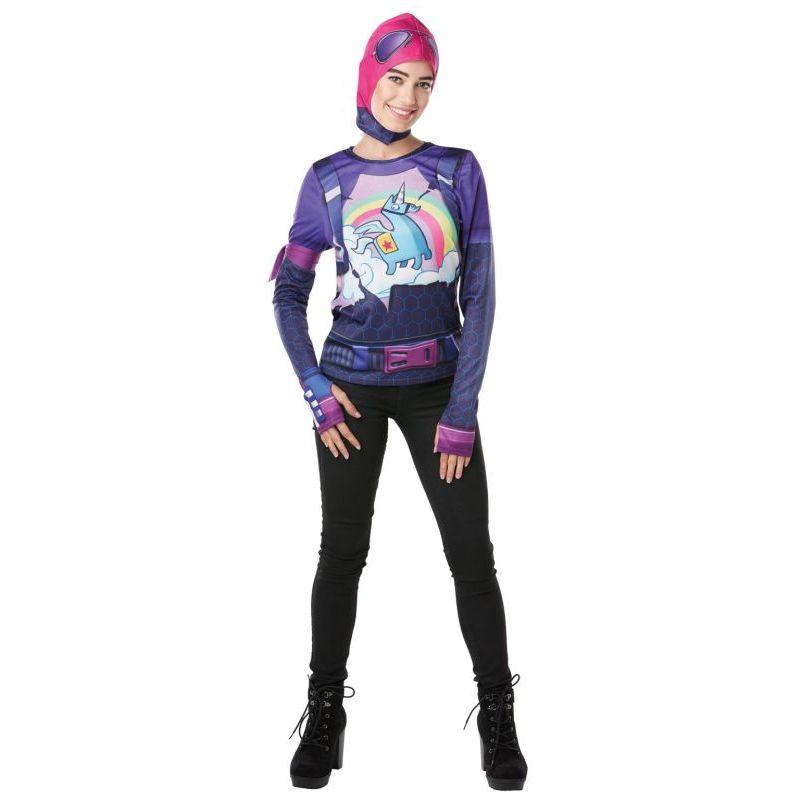 Rubie's Fortnite Brite Bomber Adult Costume Top & Cap 1