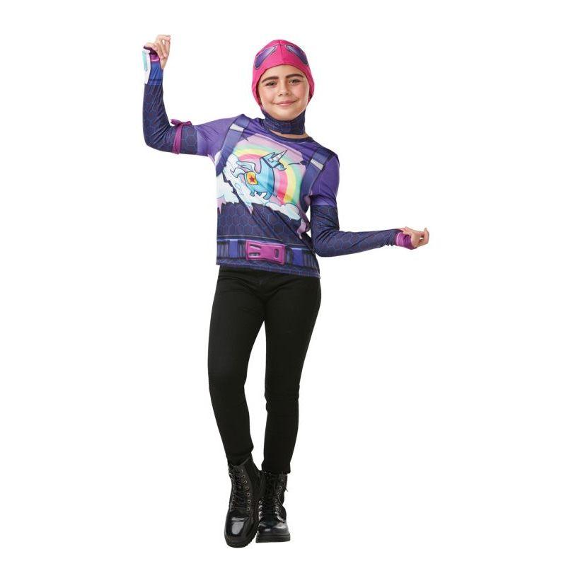 Rubie's Fortnite Brite Bomber Teen Costume Top & Cap 1