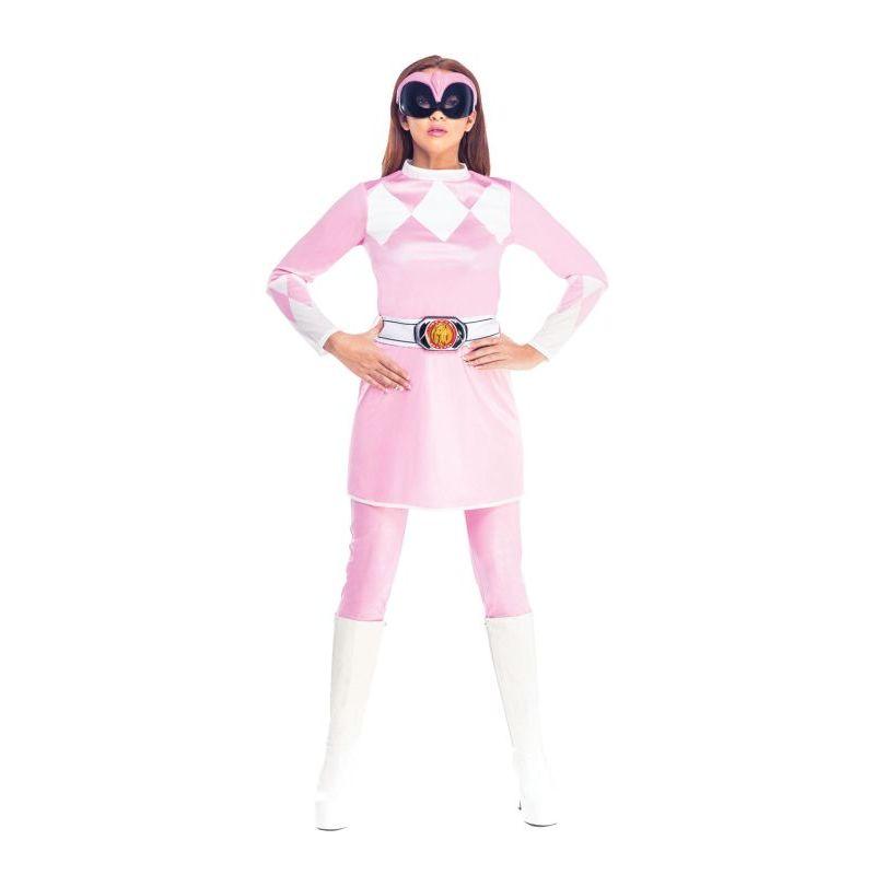 Rubie's Official Pink Power Ranger Fancy Dress Ladies 1