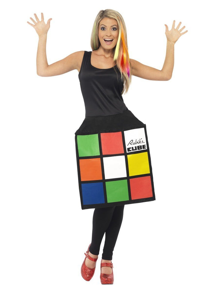 Rubiks Cube Costume Adult 3D Dress Multi Coloured_3