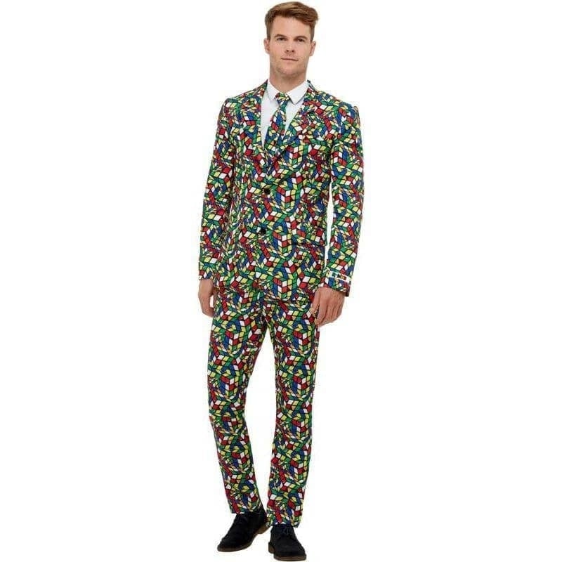 Rubiks Cube Suit Licensed Adult Costume 1