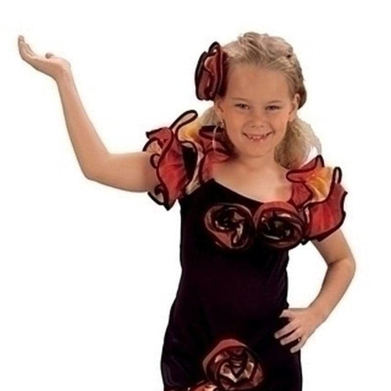 Rumba Girl Costume Vibrant Fiesta Girls Dress 3