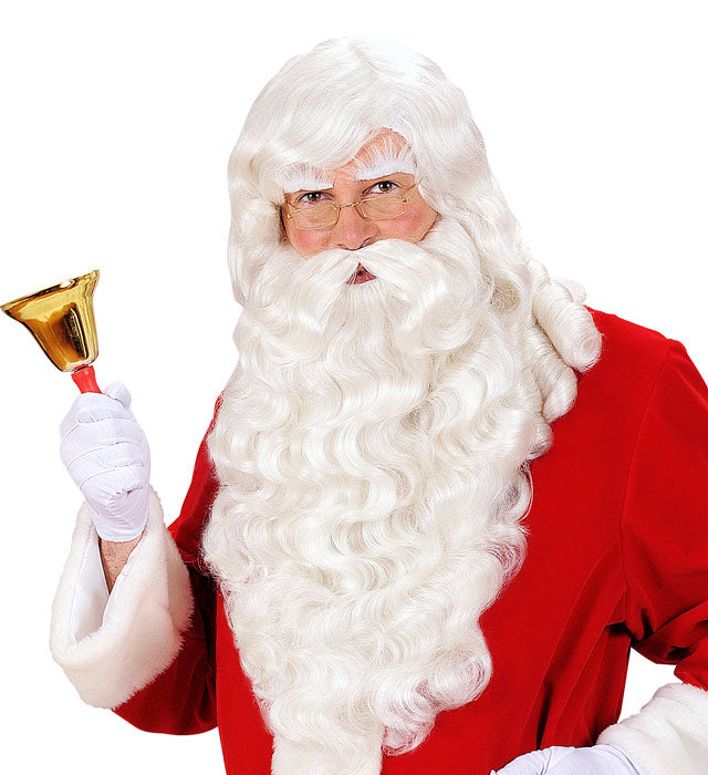 Santa Claus Wig With Beard, Moustache & Eyebrows In Box