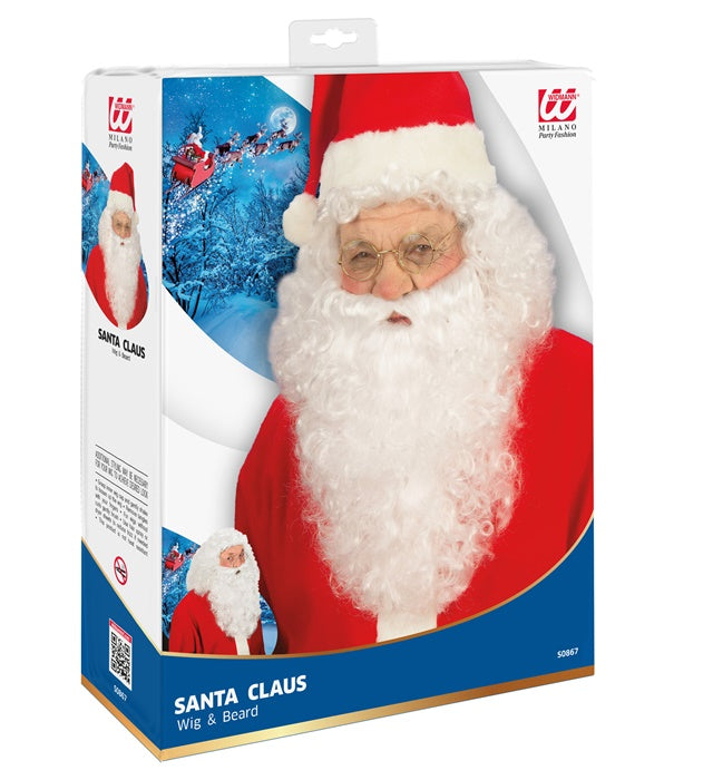 Santa Claus Wig With Beard In Box