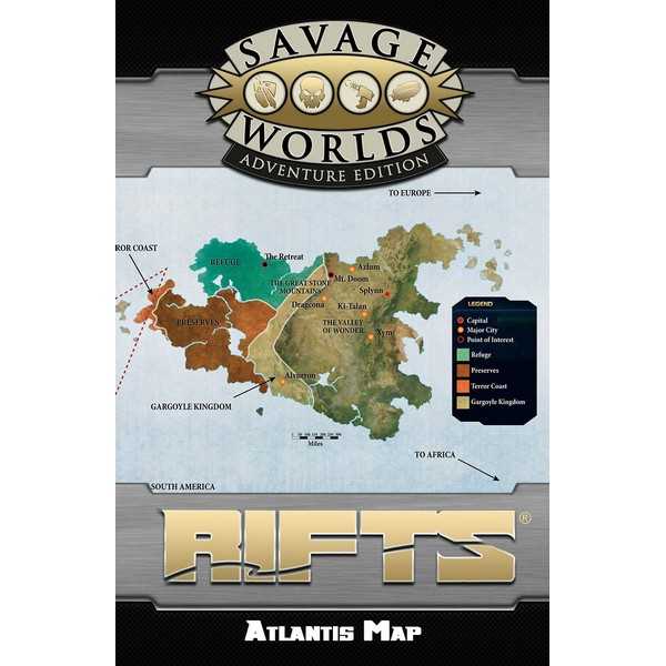 Rifts for Savage Worlds: Poster Map of Atlantis