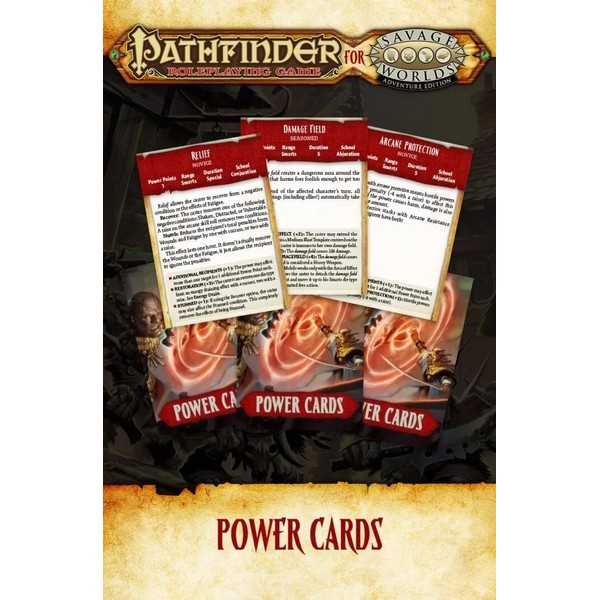 Pathfinder for Savage Worlds Power Cards 1