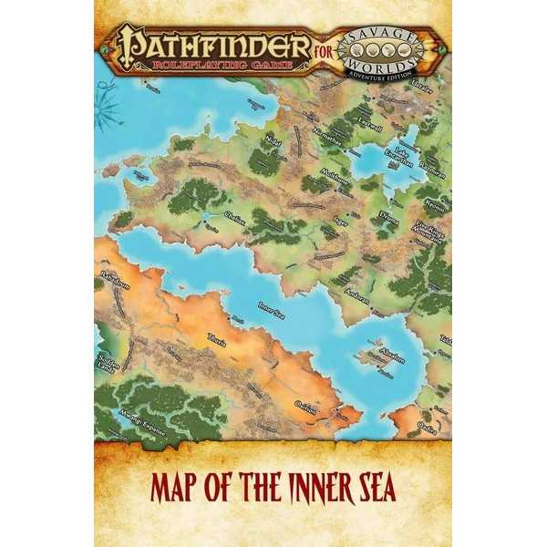 Pathfinder for Savage Worlds Inner Sea Poster Map