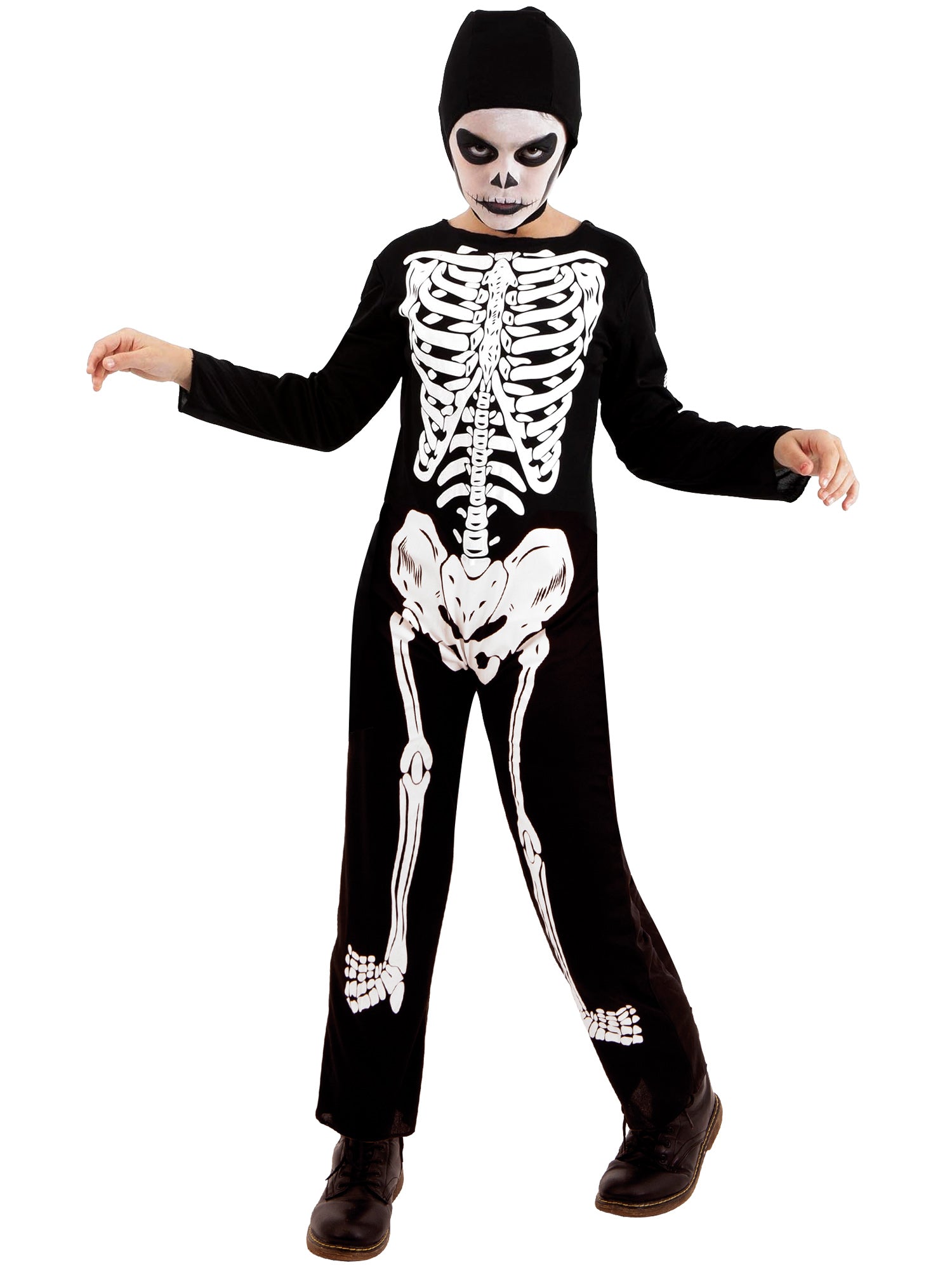 Skeleton Costume Jumpsuit for Boys Cobra Kai 1