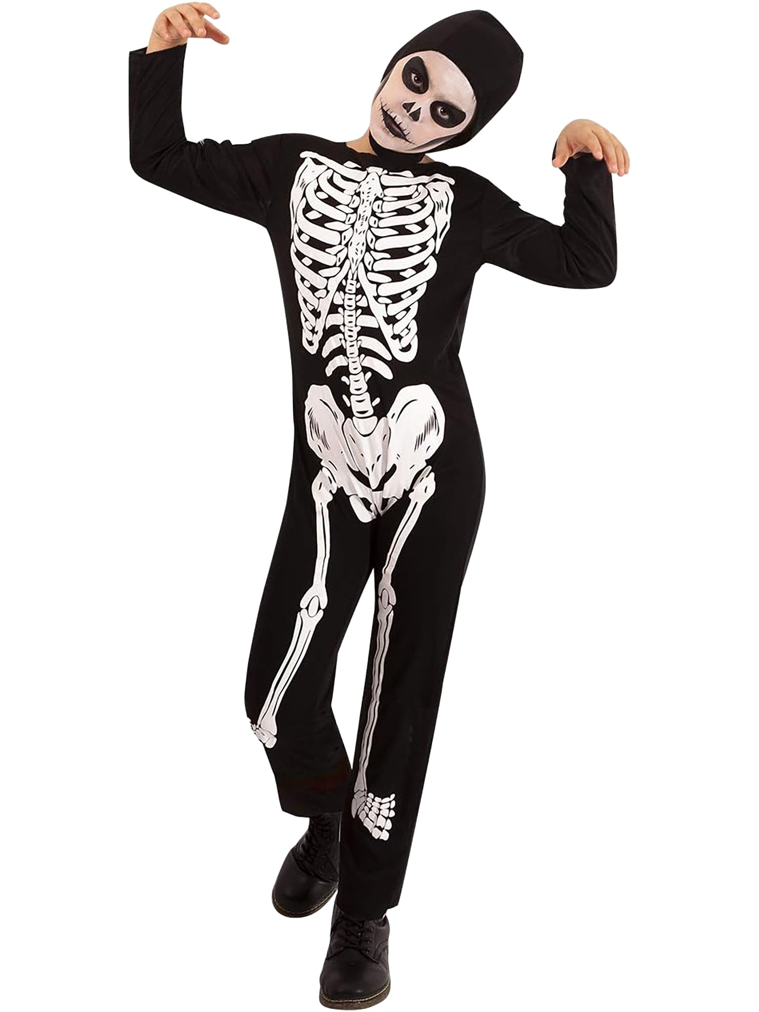 Skeleton Costume Jumpsuit for Boys Cobra Kai 2