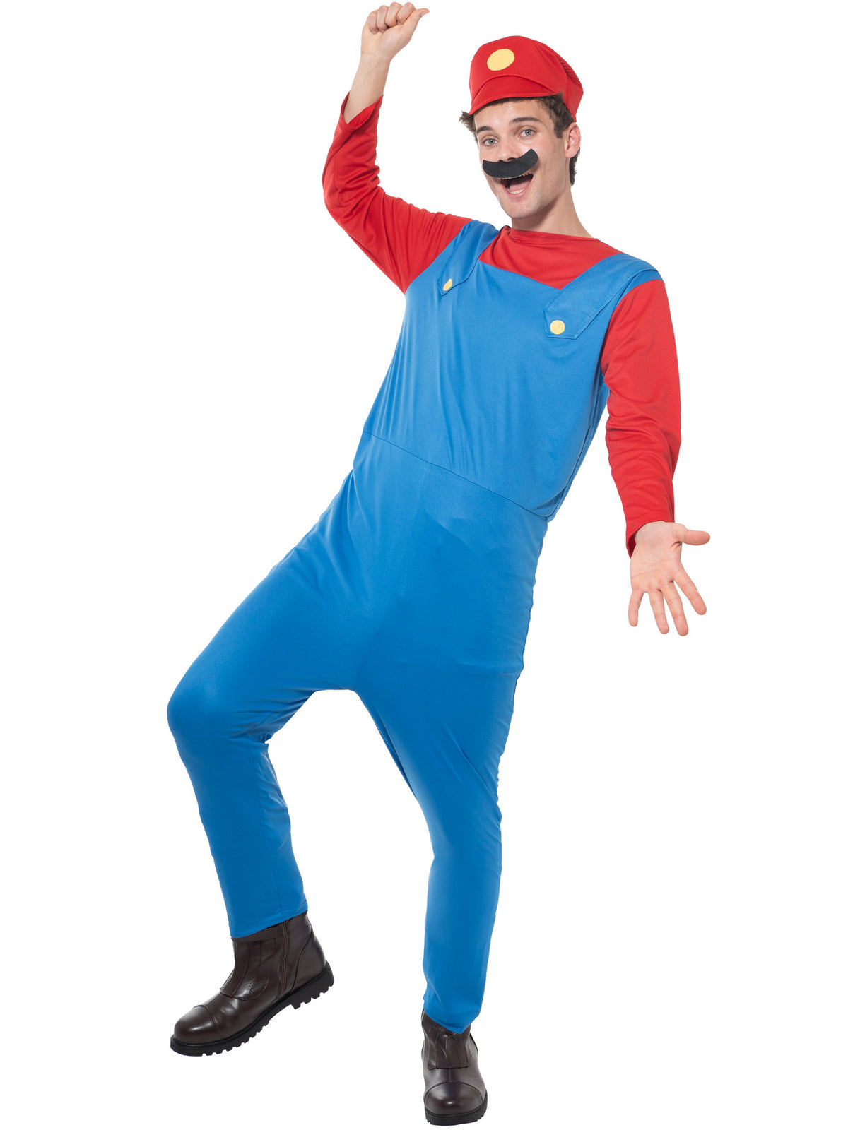 Adult Plumber Super Mario Costume for Men 4