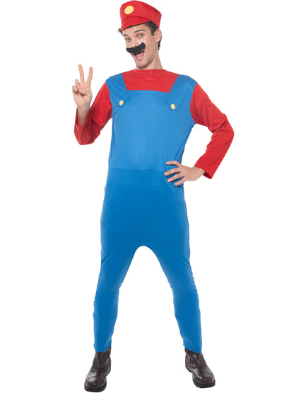 Adult Plumber Super Mario Costume for Men 5