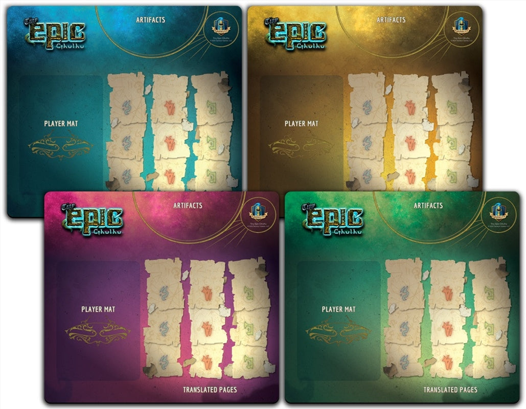 Tiny Epic Cthulhu Player Mat Set - 4 Mats product image