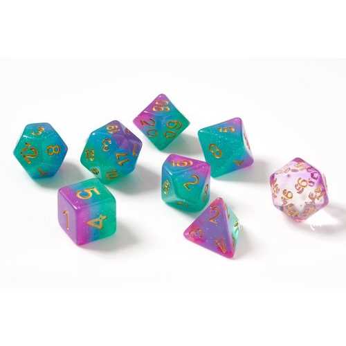 Northern Lights Polyhedral Dice Set Sirius Dice Gaming Accessory 1