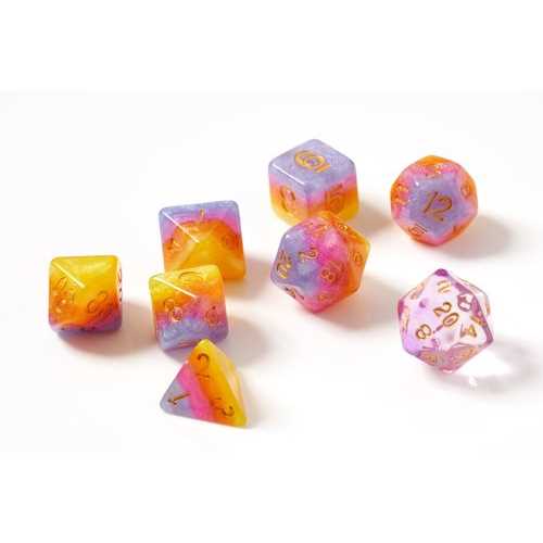 Polyhedral Dice: Tahitian Sunset