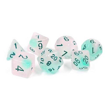Sirius Dice: Frosted Glowworm Polyhedral Dice Set 1