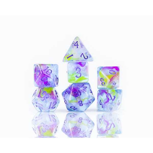 Sirius Dice: Watercolours Poly Set 1
