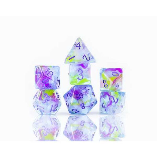 Sirius Dice: Watercolours Poly Set 1