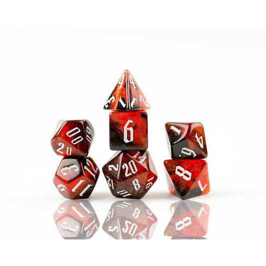 Sirius Dice: Cherry Nebula Poly Set 1