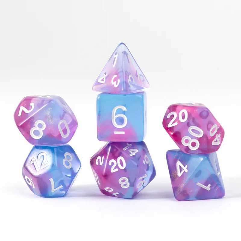 Sirius Dice: Treasures Unearthed 7-Piece Polyhedral - Opal 1