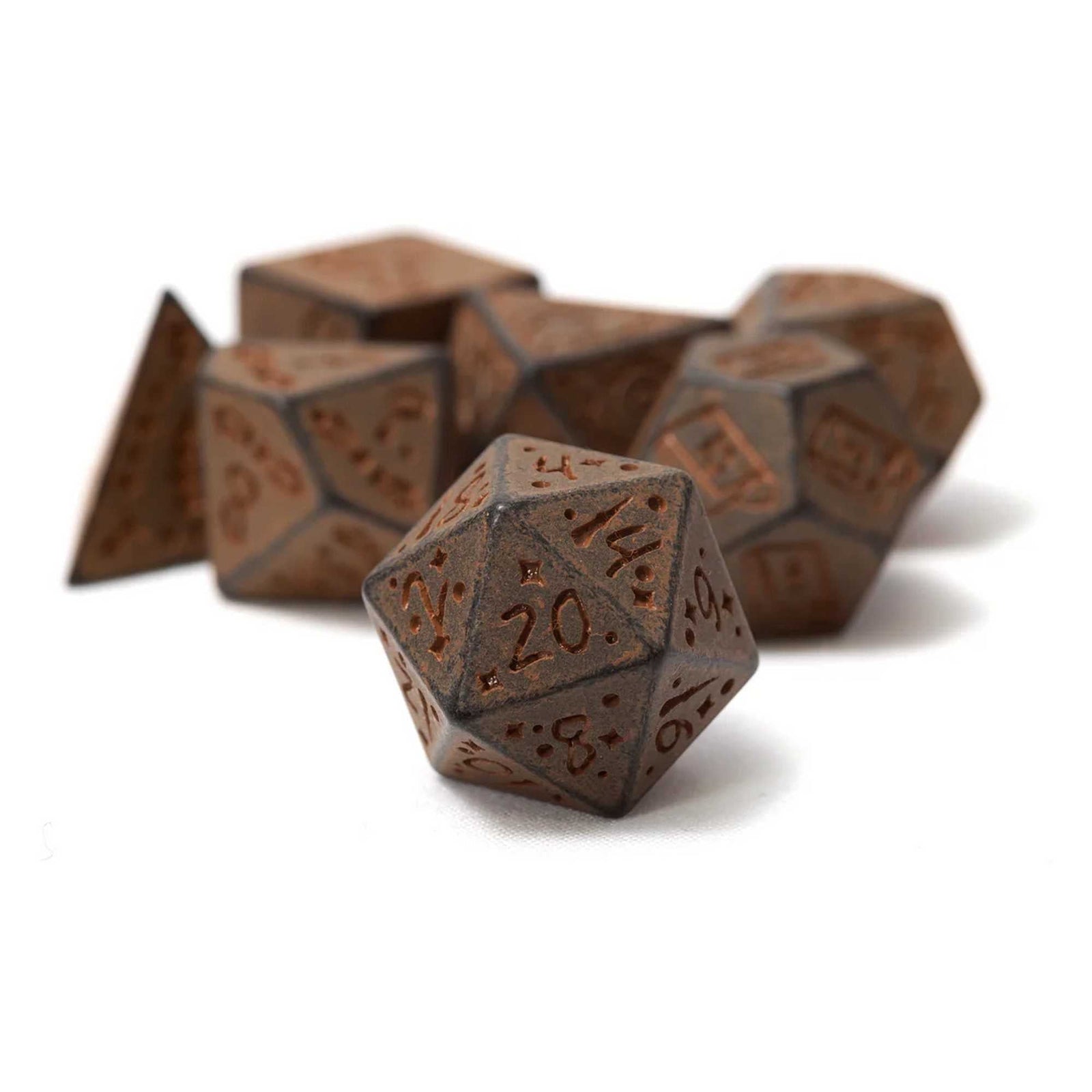 Sirius Dice: Illusory Stone - Granite 7-Piece Polyhedral Dice Set 1