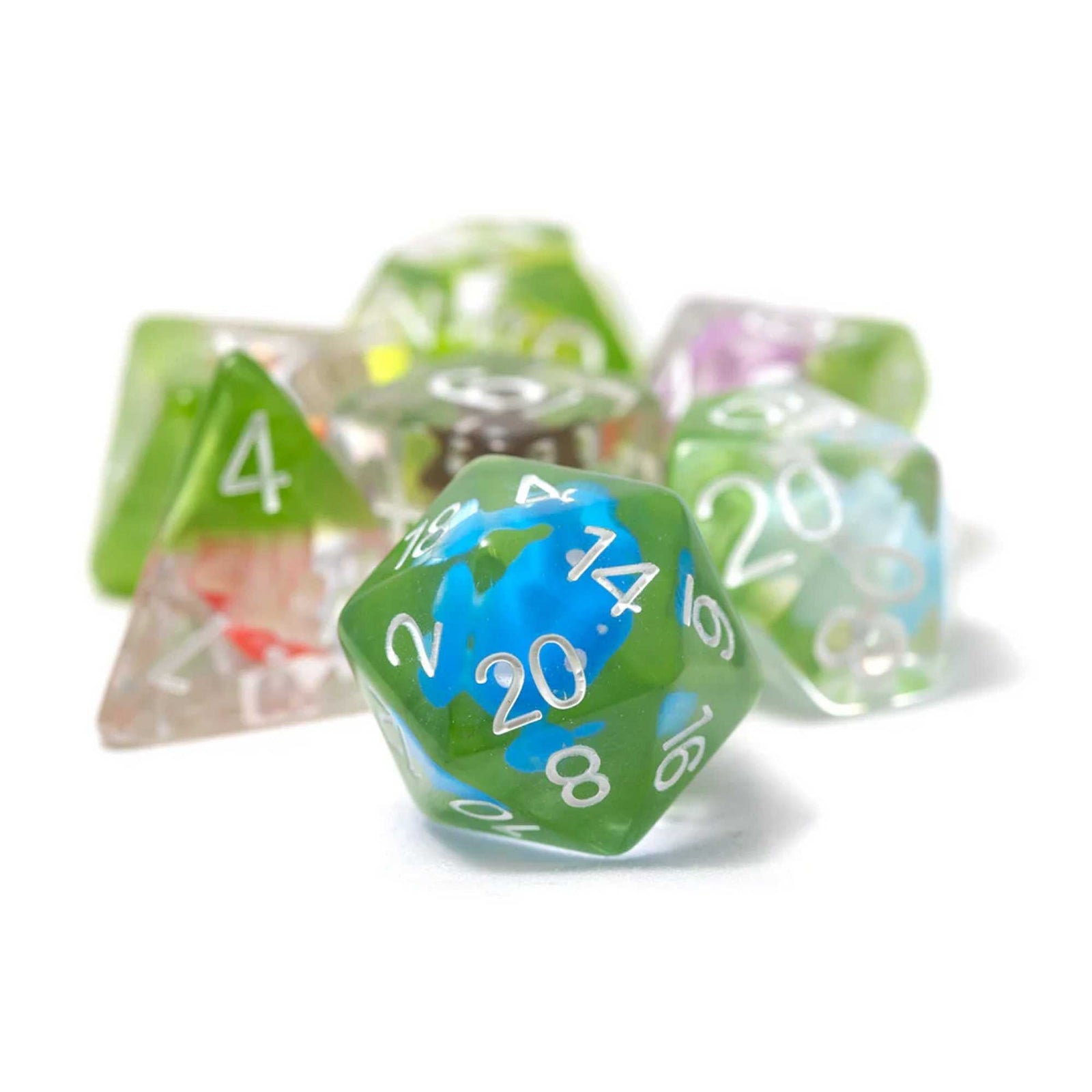 Mushroom Village 7 Piece Polyhedral Dice Set Sirius Dice Gaming Accessory 1