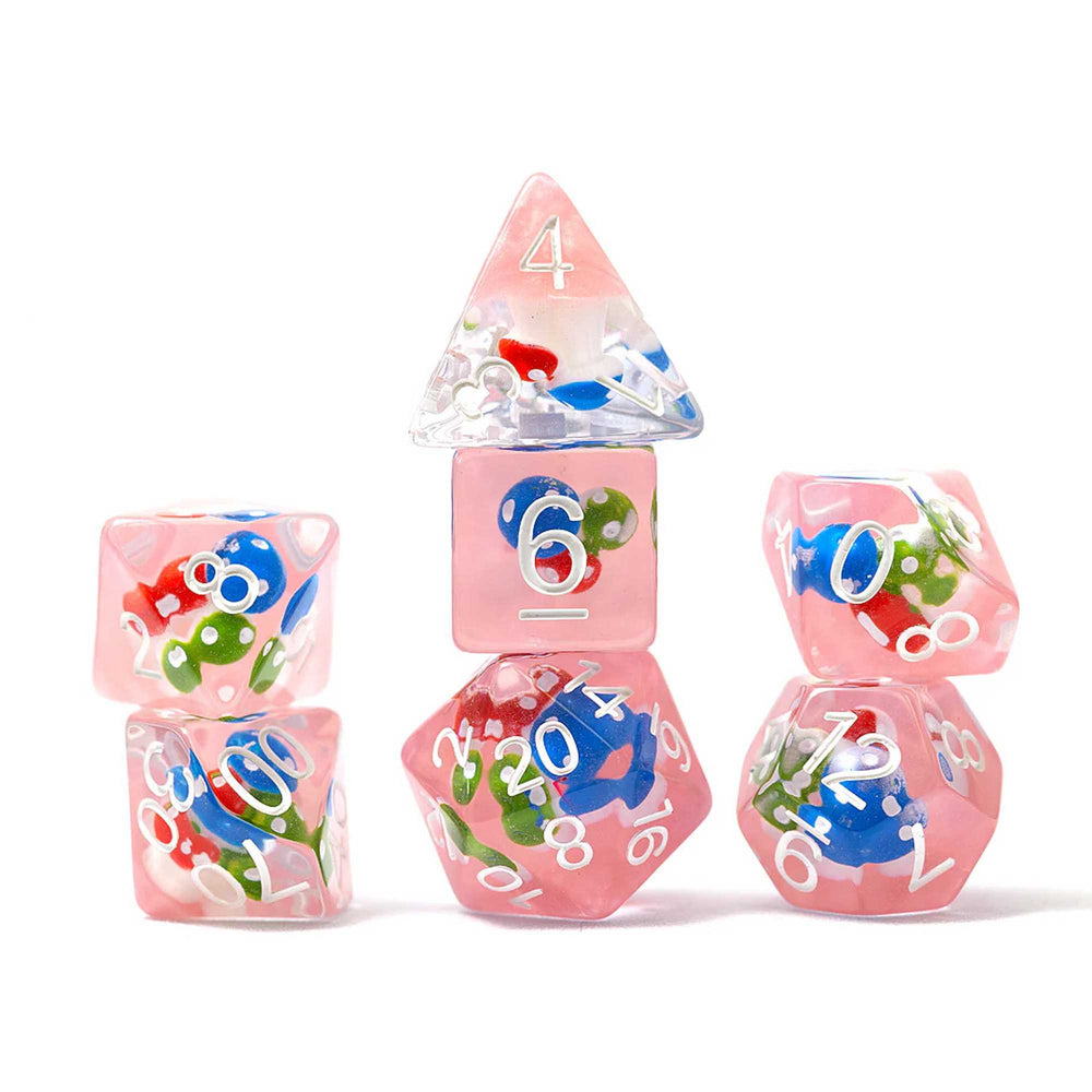 Magic Mushroom 7 Piece Polyhedral Dice Set Sirius Dice Gaming Accessory 2