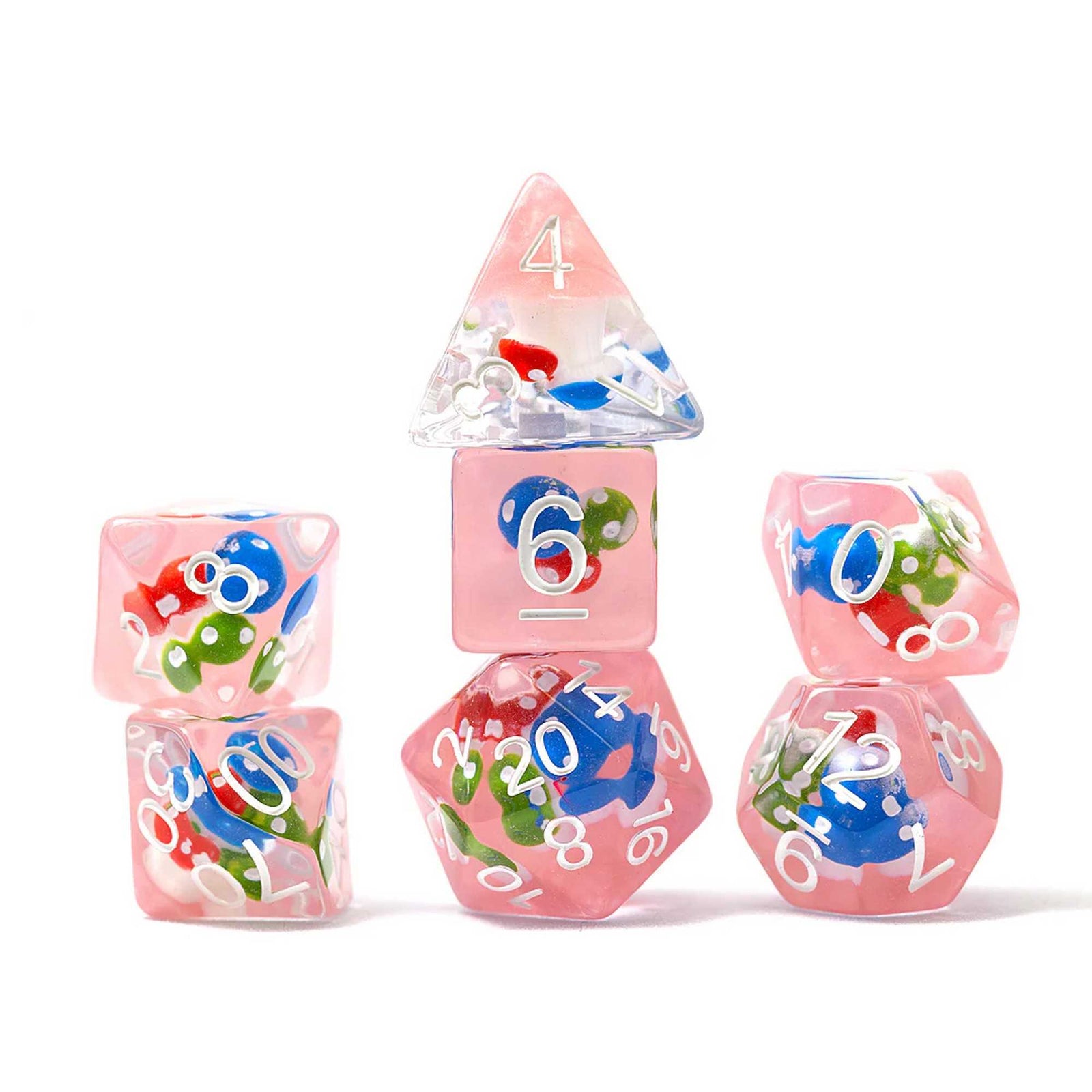 Magic Mushroom 7 Piece Polyhedral Dice Set Sirius Dice Gaming Accessory 2