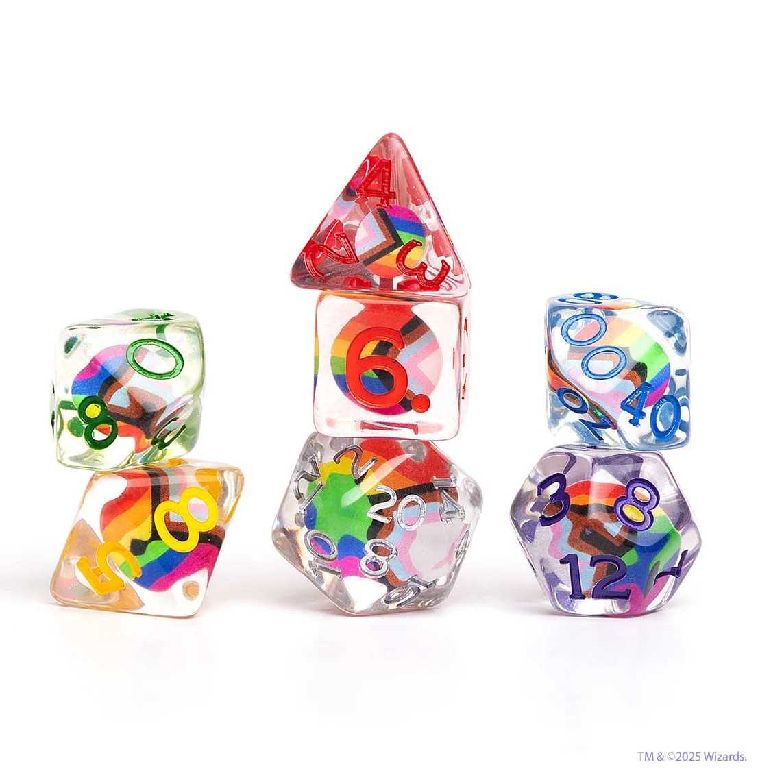 Dungeons & Dragons: Progress Pride Dice Set 1